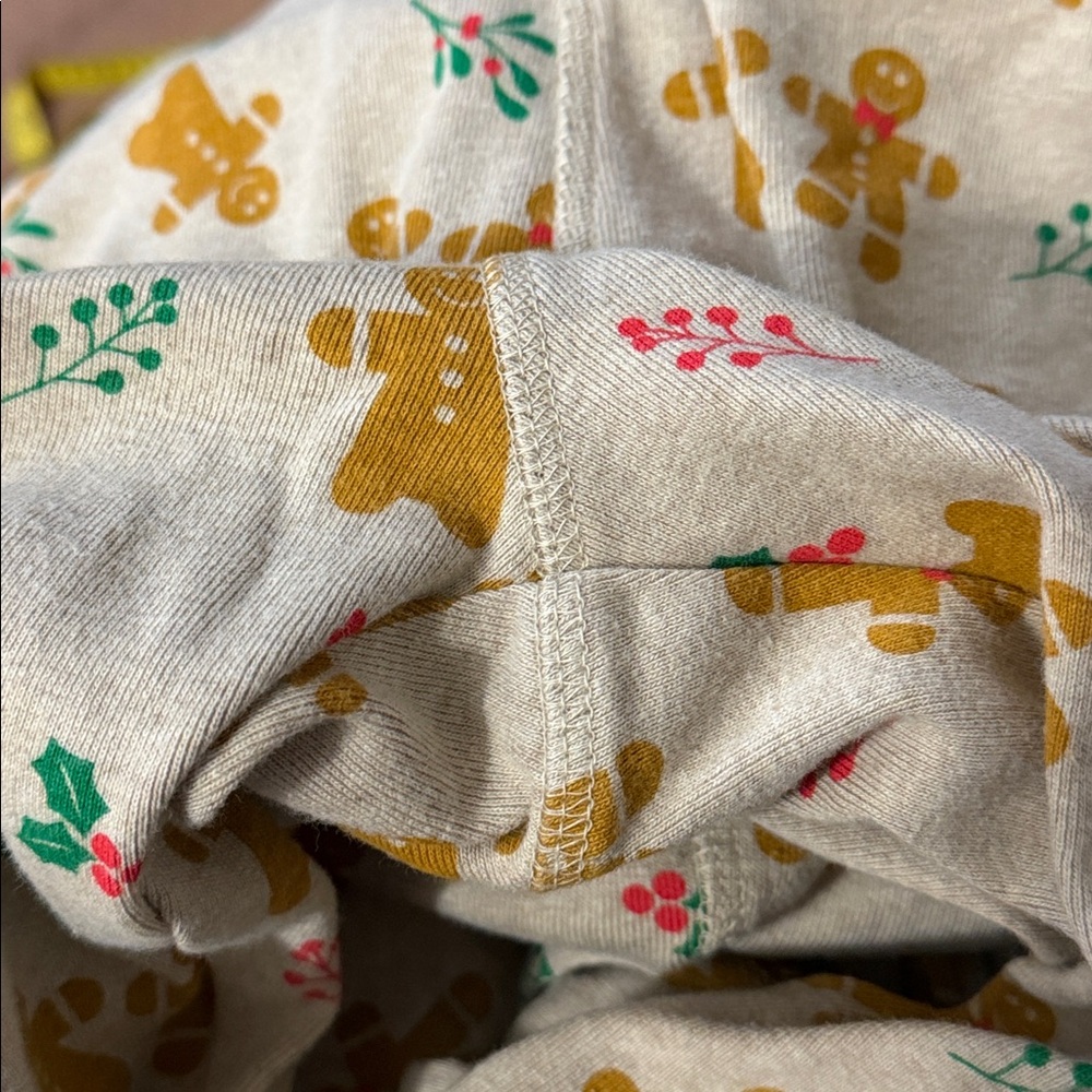 Pact Size Large Unisex Pajama 2 Piece Set Gingerbread 100% Organic Cotton Comfy - Picture 9 of 16